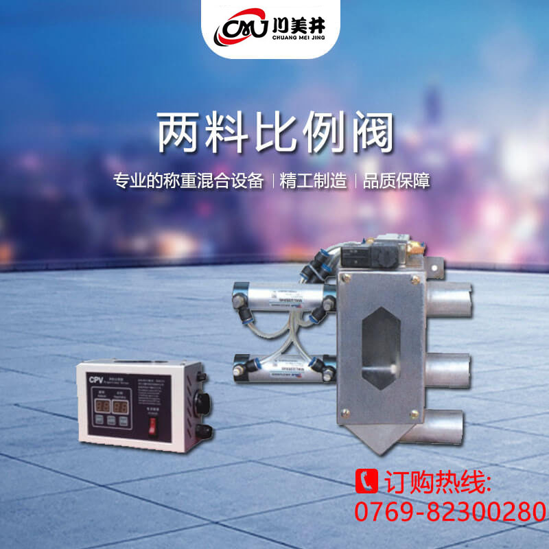 Two material proportional valve